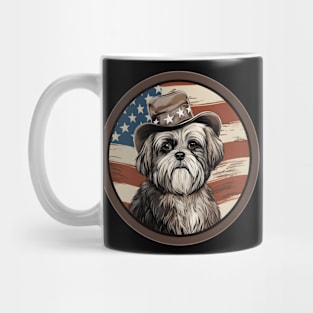 Patriotic Lhasa Apso Mug